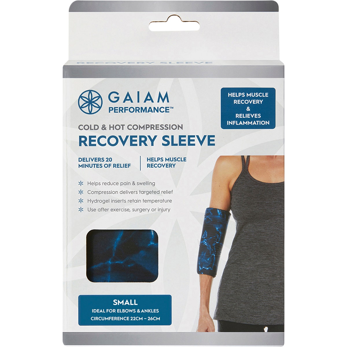 Gaiam Cold & Hot Compression Recovery Sleeve Small - Cutprice Online