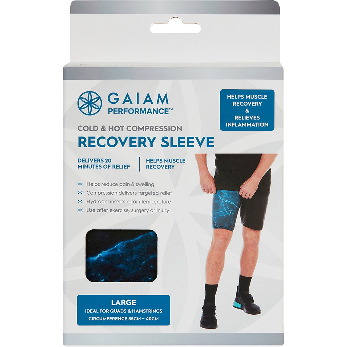 Gaiam Cold & Hot Compression Recovery Sleeve Large - Cutprice Online