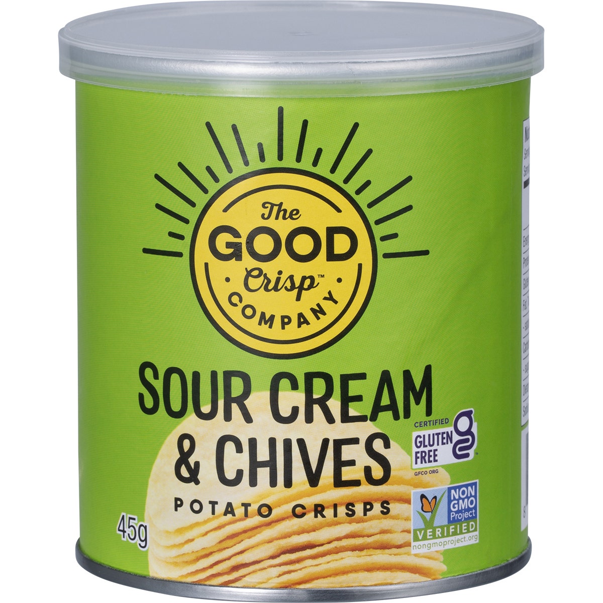 The Good Crisp Company Potato Crisps Sour Cream & Chives 12x45g - Cutprice Online