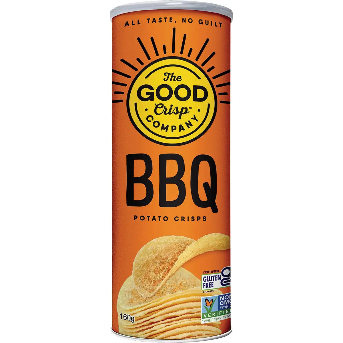 THE GOOD CRISP COMPANY Potato Crisps Barbecue 8x160g THE GOOD CRISP COMPANY