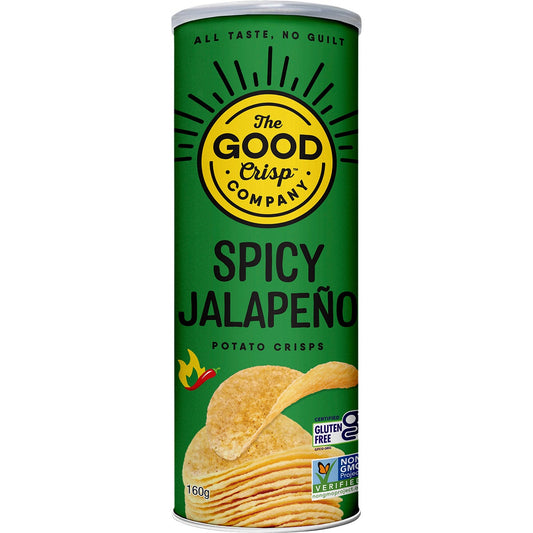 The Good Crisp Company Potato Crisps Spicy Jalapeno 8x160g - Cutprice Online