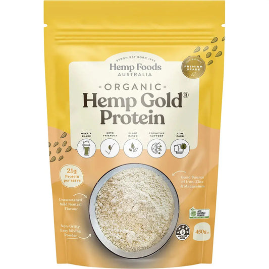 ESSENTIAL HEMP Organic Hemp Gold Protein Contains Omega 3, 6 & 9 450g ESSENTIAL HEMP