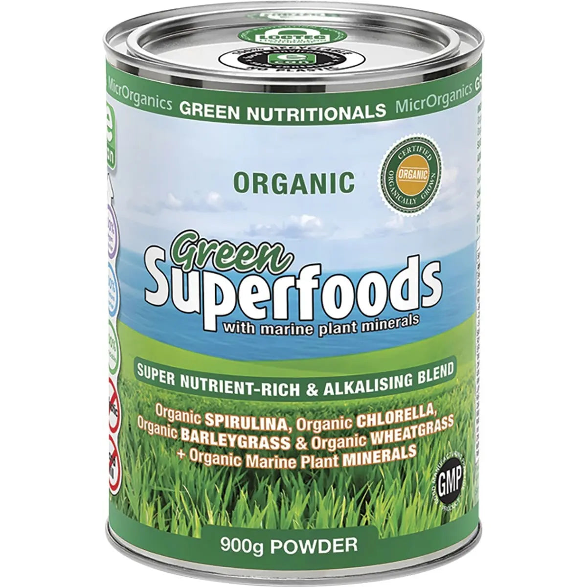 Green Nutritionals Organic Green Superfoods Powder 900g GREEN NUTRITIONALS