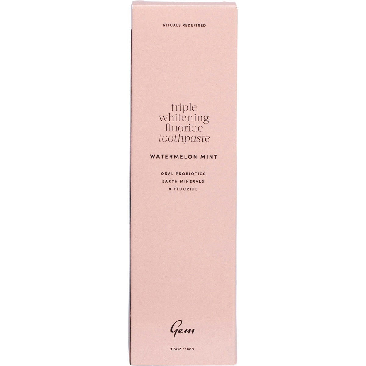 Gem Toothpaste Triple Whitening Fluoride Watermelon Mint 100g - Cutprice Online