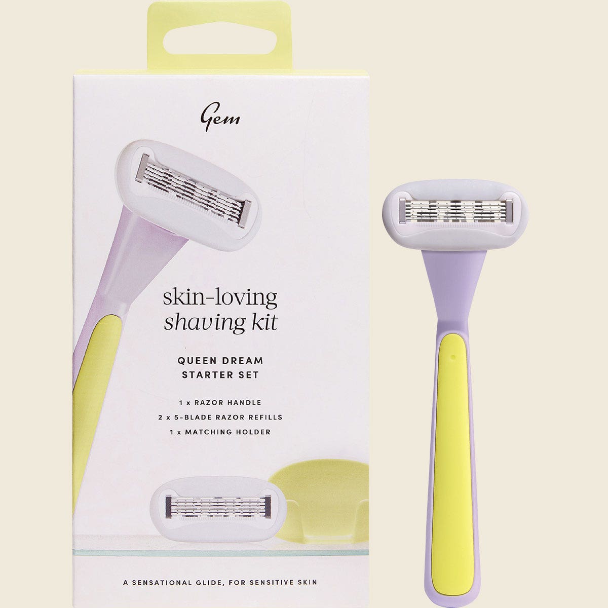 Gem Skin-Loving Shaving Kit Queen Dream Starter Set 1pk