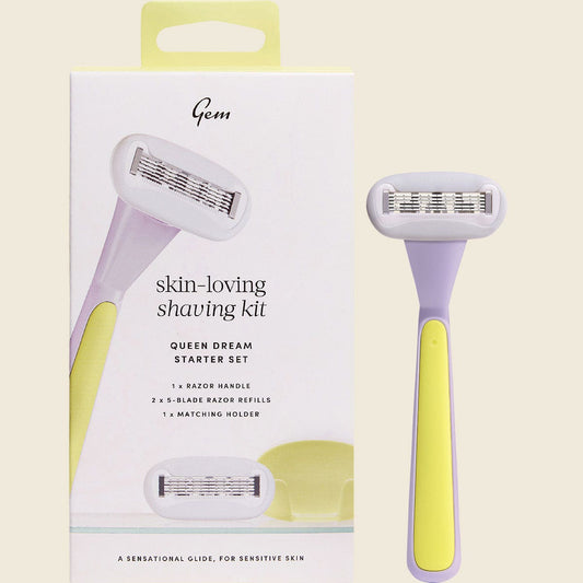 Gem Skin-Loving Shaving Kit Queen Dream Starter Set 1pk