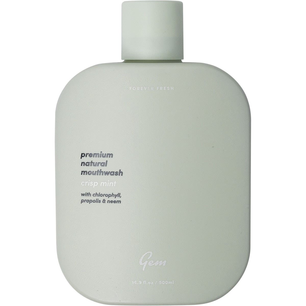 GEM Mouthwash - Premium Natural Crisp Mint 500ml GEM