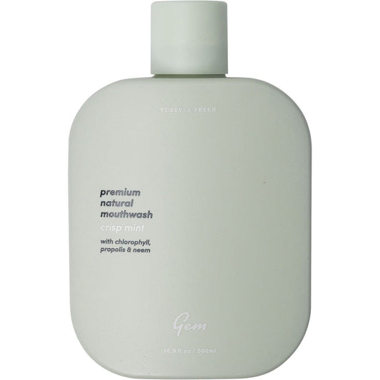 GEM Mouthwash - Premium Natural Crisp Mint 500ml GEM