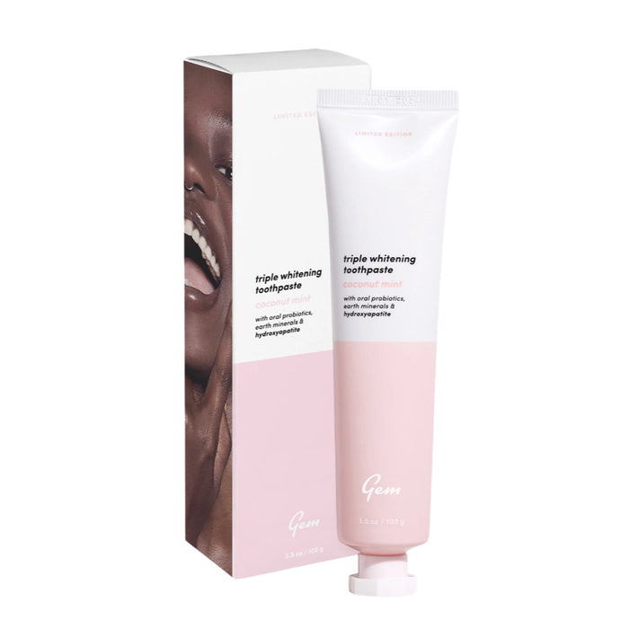 GEM Toothpaste Triple Whitening Coconut Mint 100g GEM
