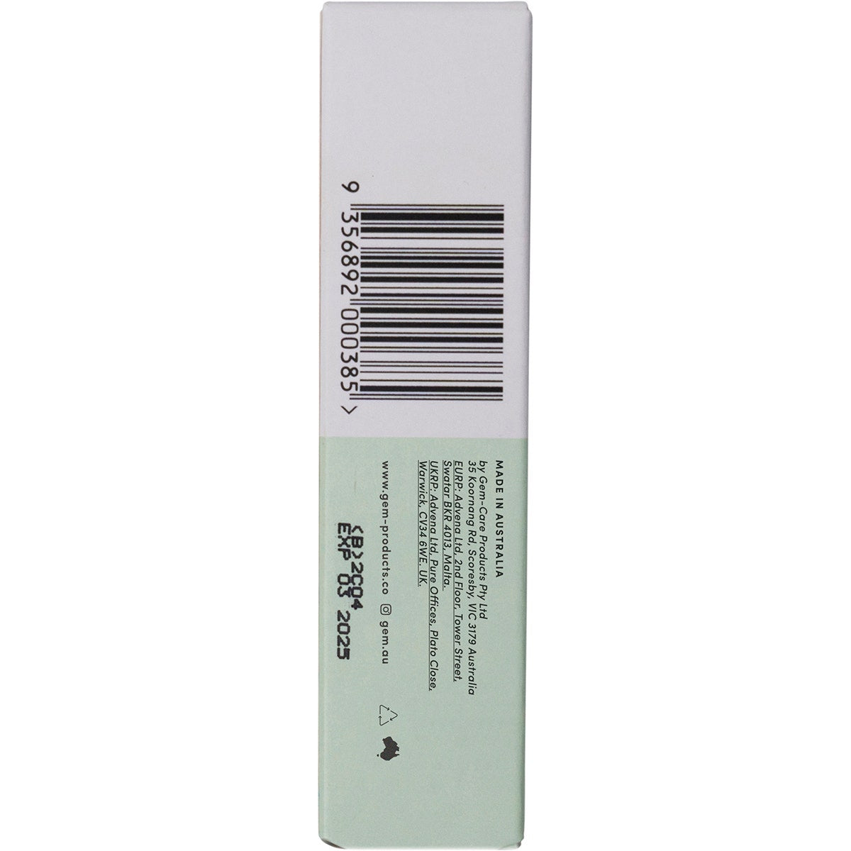 GEM Breath Spray Crisp Mint 9ml GEM