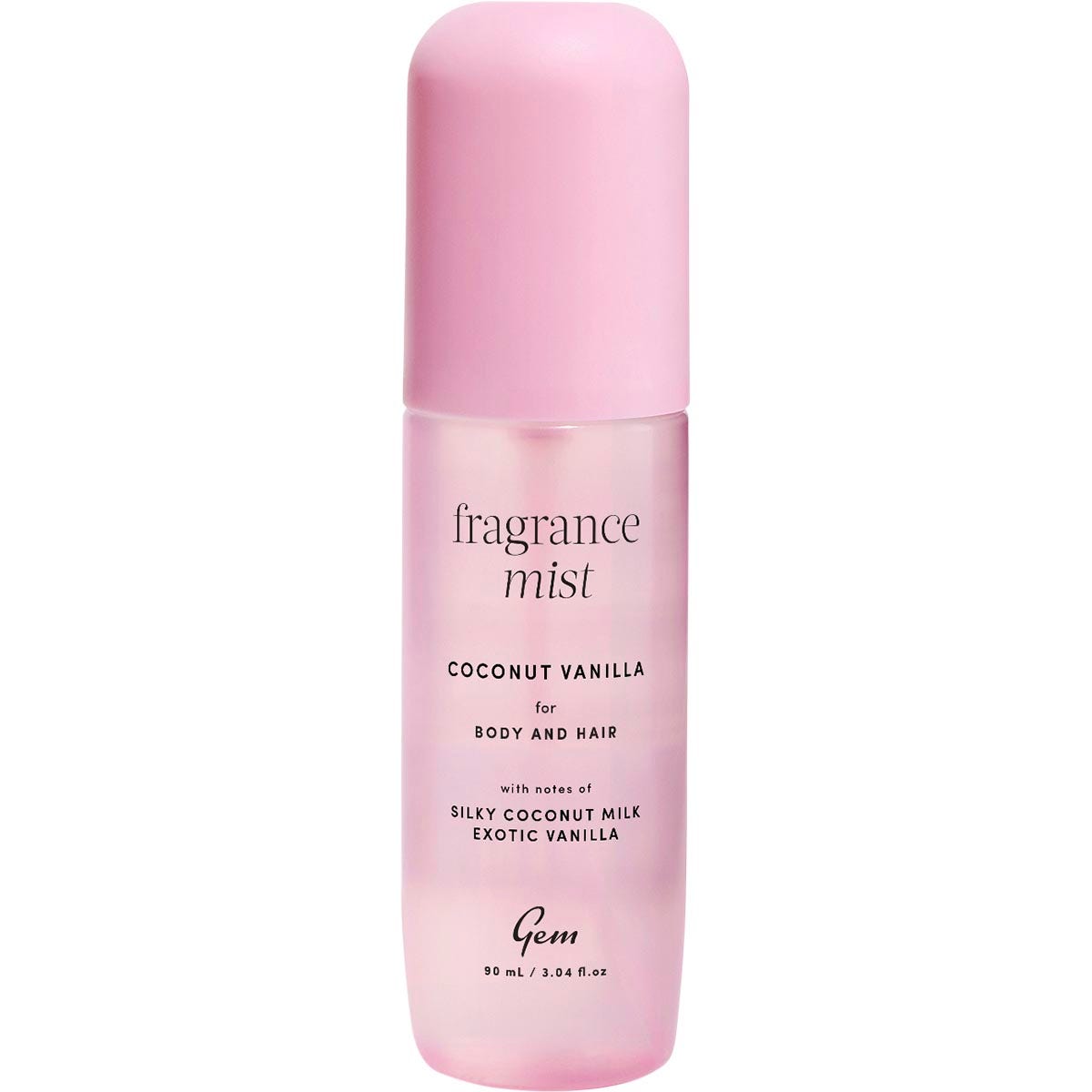 Gem Fragrance Mist For Body & Hair Coconut Vanilla 90ml