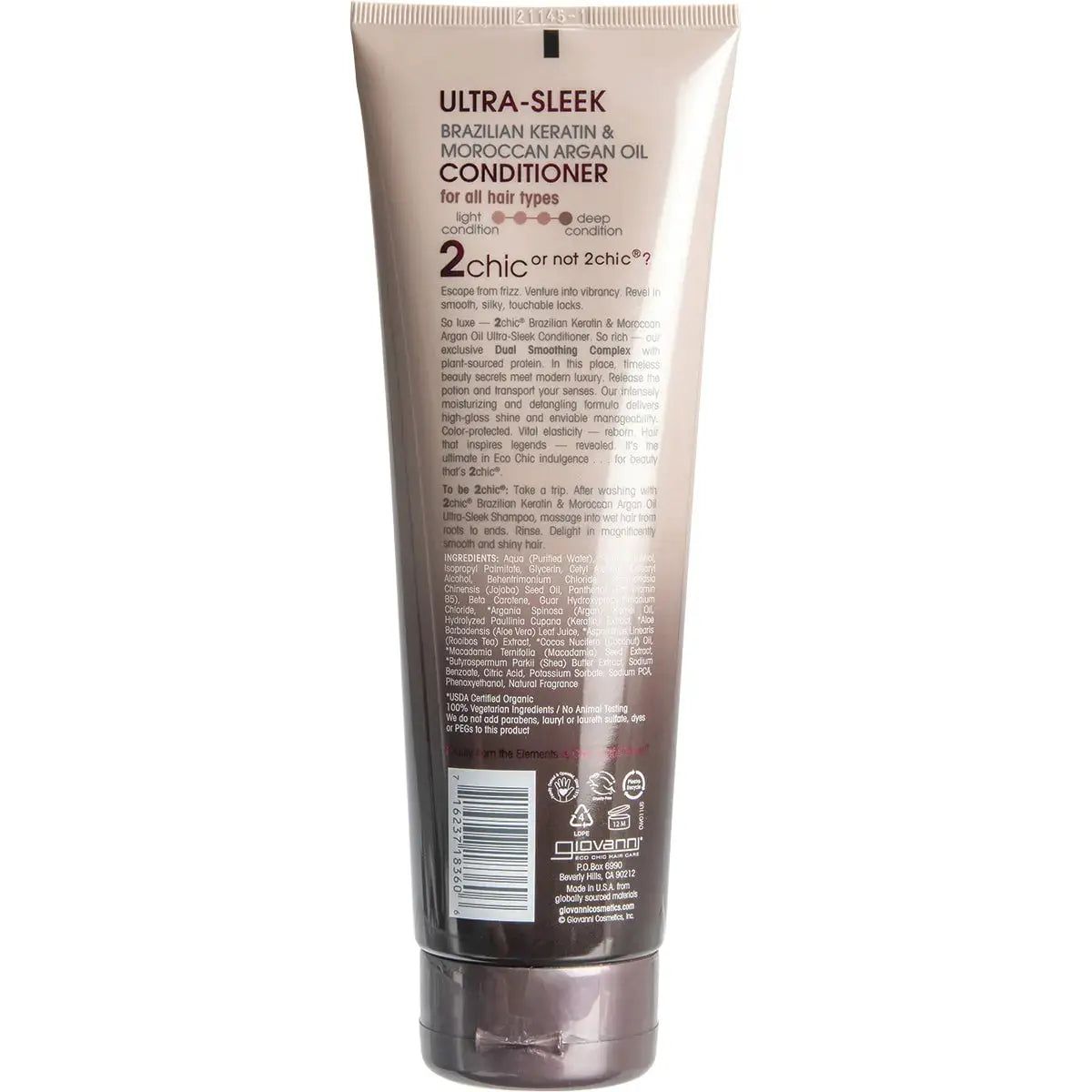 Giovanni Conditioner - 2chic Ultra-Sleek (All Hair) 250ml GIOVANNI