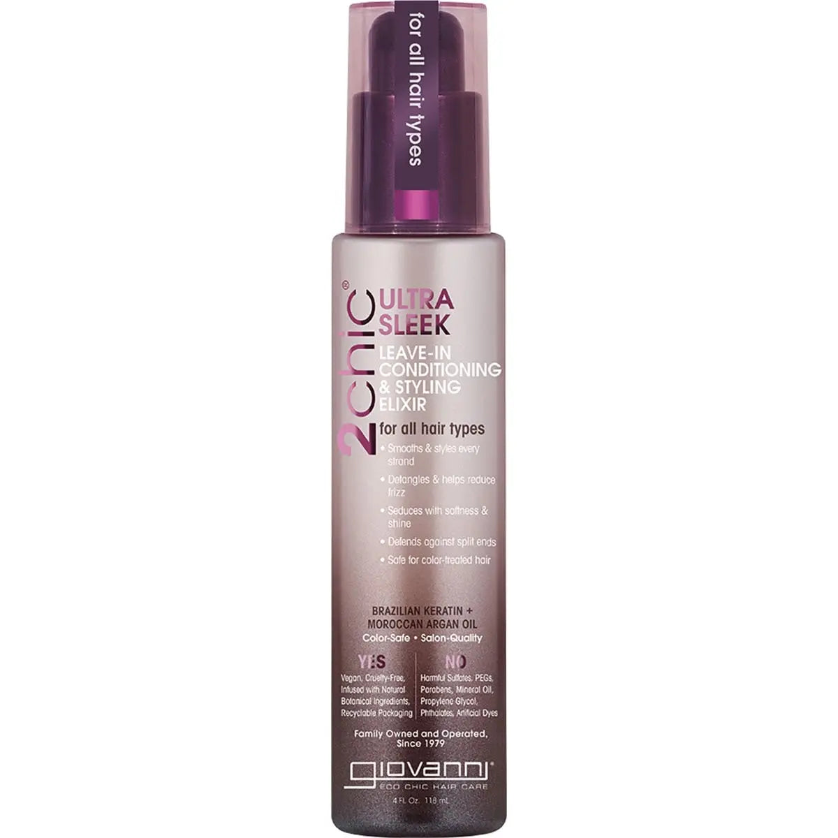 Giovanni  Leave-in Conditioner - 2chic Ultra-Sleek (All Hair) 118ml GIOVANNI
