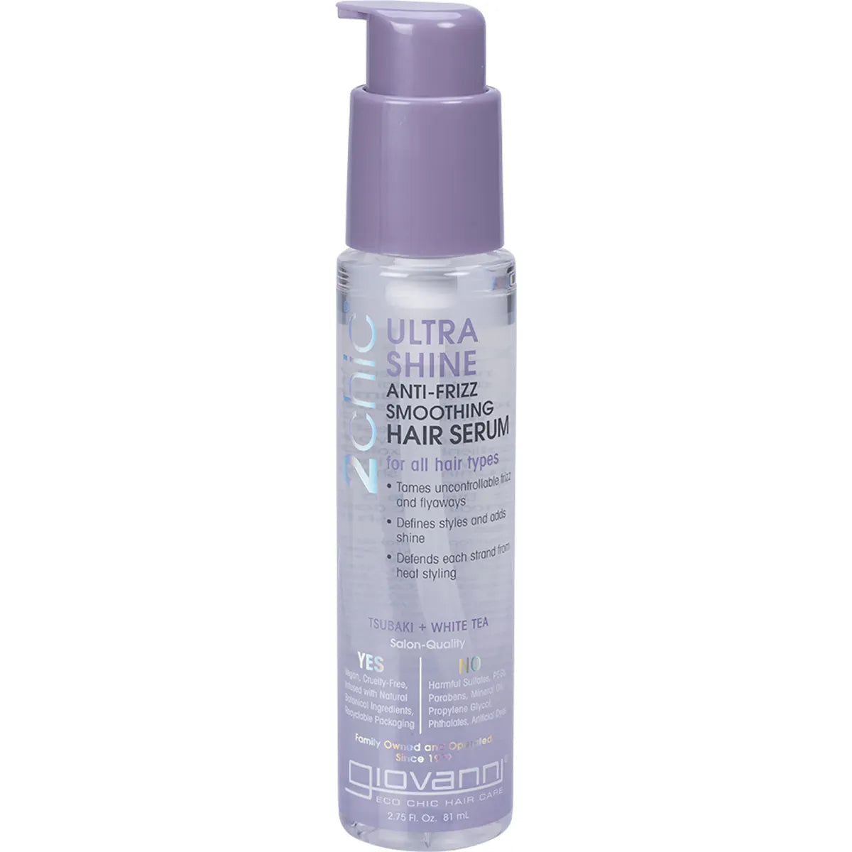 Giovanni Anti-Frizz Smoothing Hair Serum Ultra Shine All Hair 81ml GIOVANNI