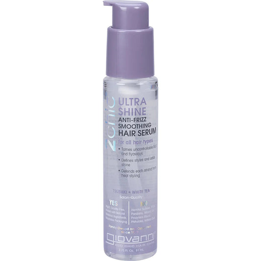 Giovanni Anti-Frizz Smoothing Hair Serum Ultra Shine All Hair 81ml GIOVANNI