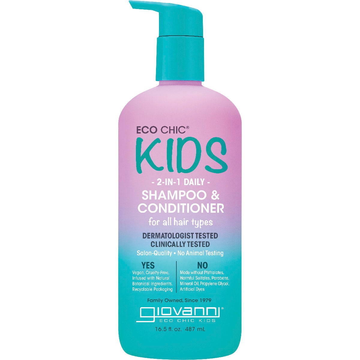 Giovanni Eco Chic Kids 2-in-1 Daily Shampoo & Conditioner 487ml - Cutprice Online