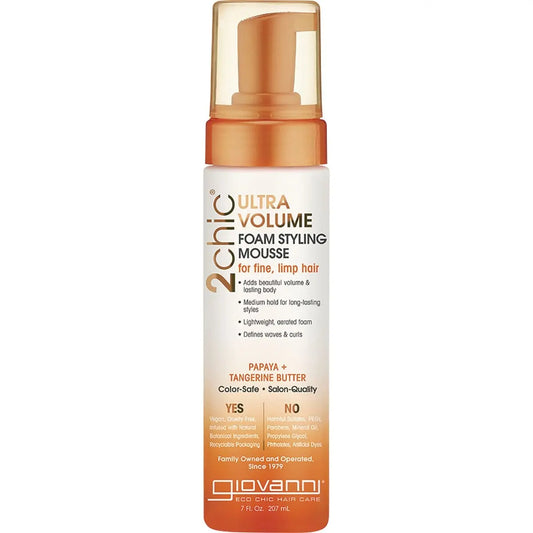 Giovanni Styling Mousse - 2chic Ultra-Volume (Fine, Limp Hair) 207ml GIOVANNI