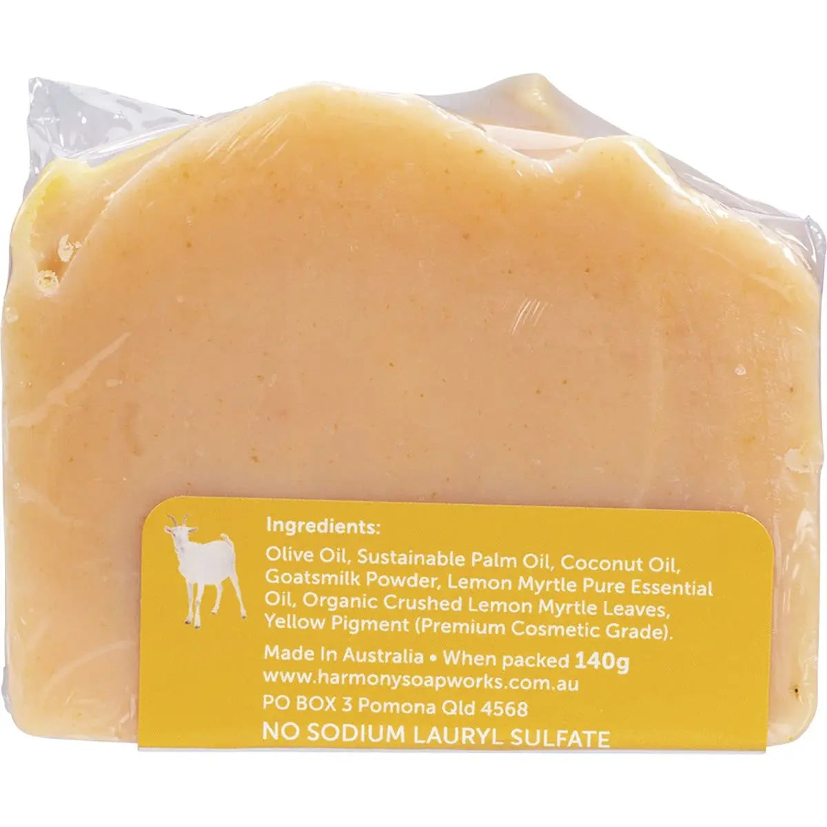 Harmony Soapworks Goat's Milk Soap Lemon Myrtle 140g HARMONY
