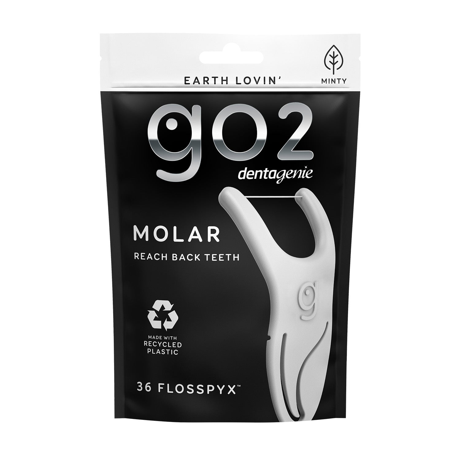 GO2 Dentagenie MOLAR Flosspyx Minty 36pk - Cutprice Online
