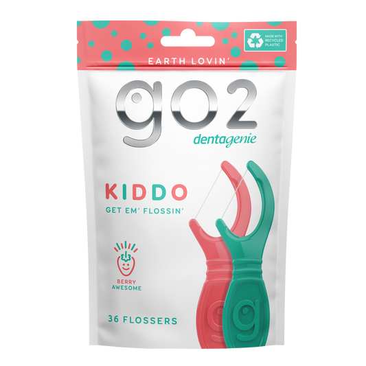 Go2 Dentagenie Kiddo Get Em Flossin Flossers Berry 36 Pack - Cutprice Online