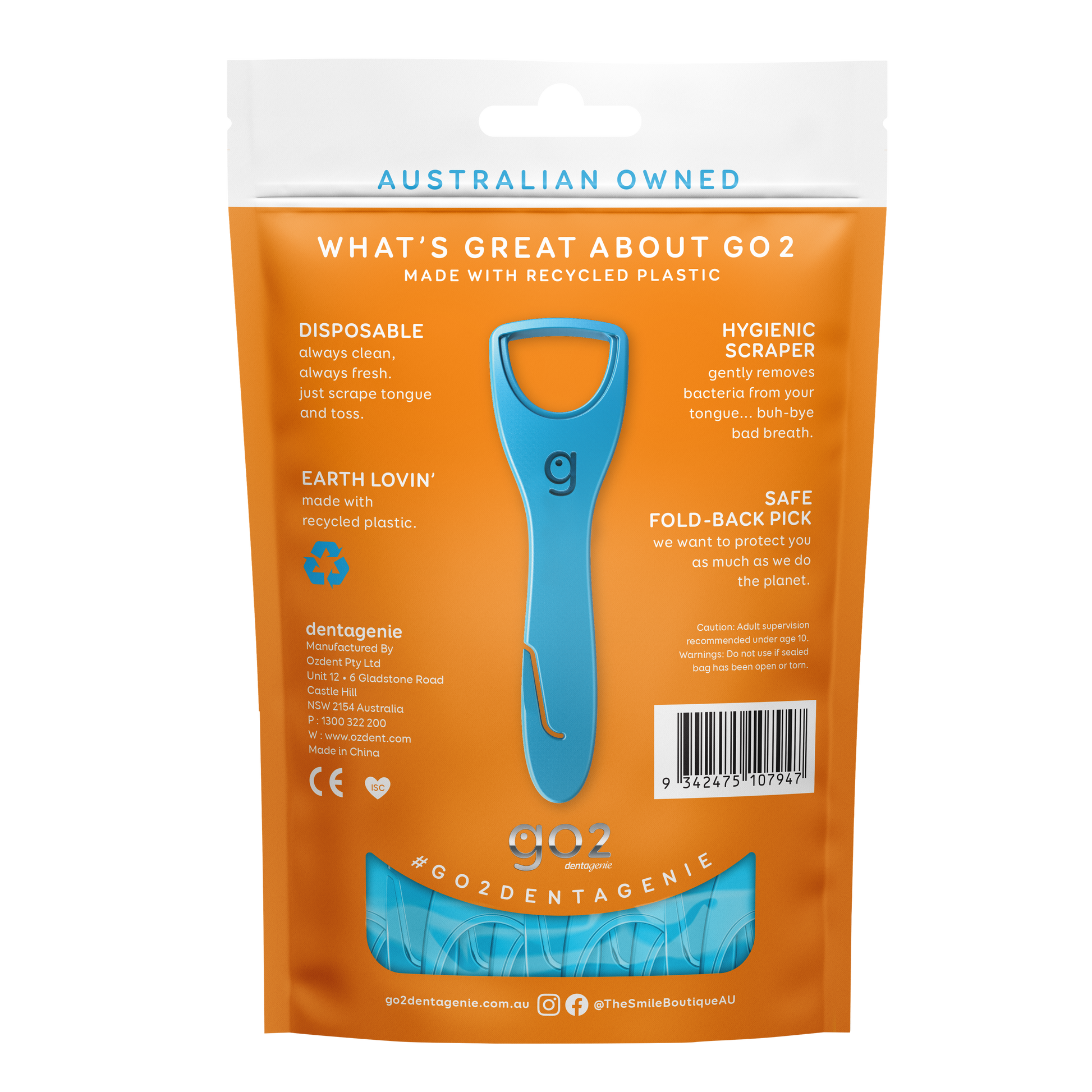 Go2 Dentagenie Disposible Tongue Cleaner 20pk - Cutprice Online