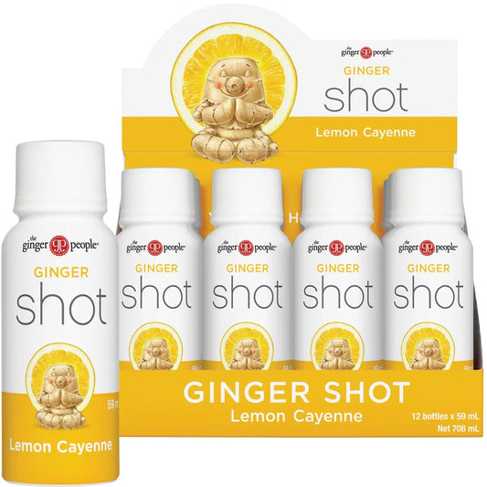 THE GINGER PEOPLE Ginger Shot Lemon & Cayenne 60ml 12PK THE GINGER PEOPLE
