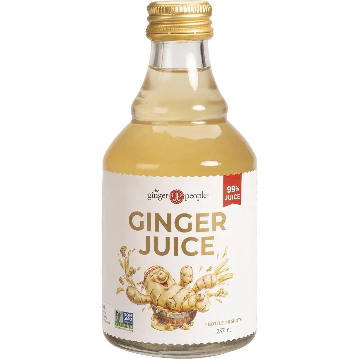 THE GINGER PEOPLE Ginger Juice 99% Juice 237ml THE GINGER PEOPLE