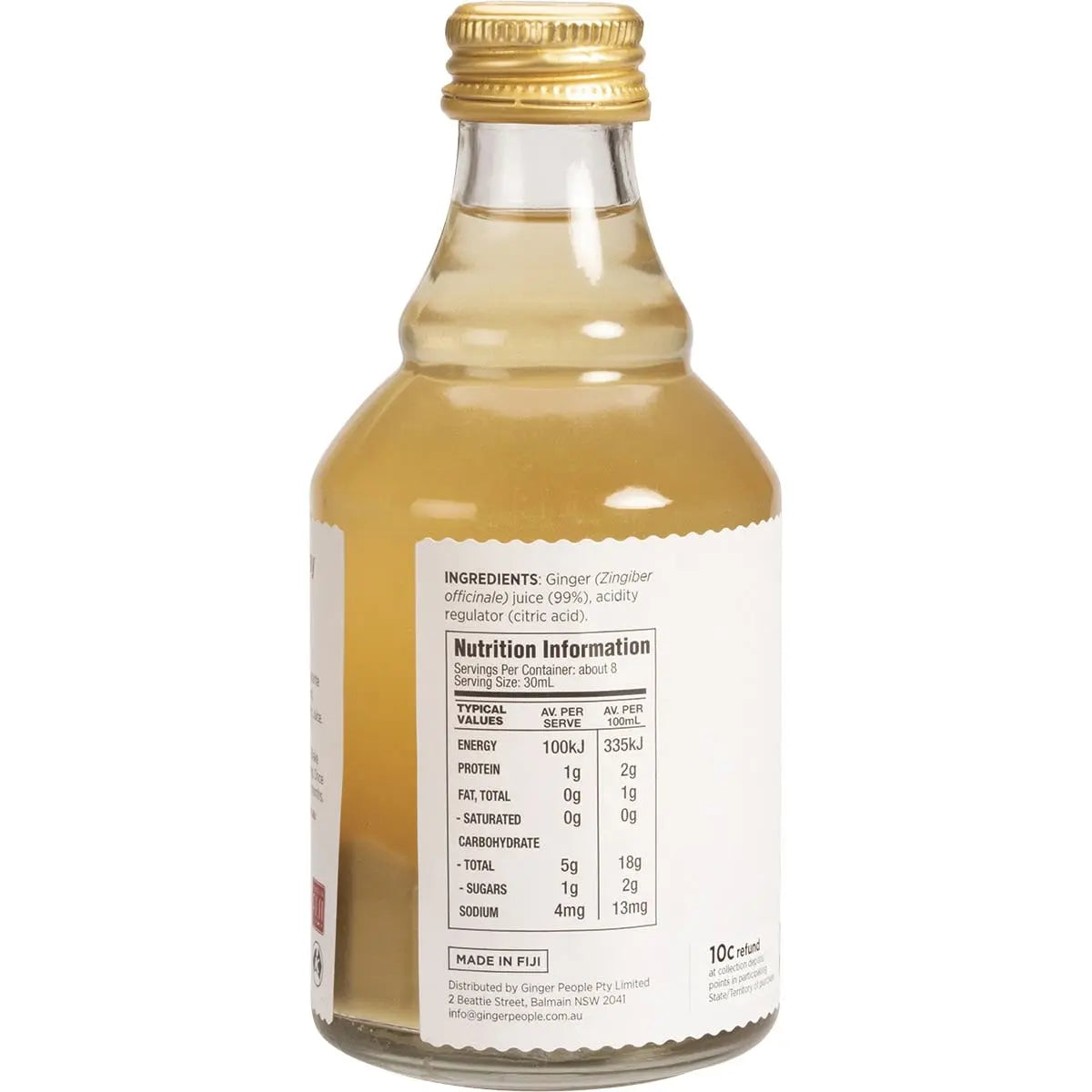 THE GINGER PEOPLE Ginger Juice 99% Juice 237ml THE GINGER PEOPLE