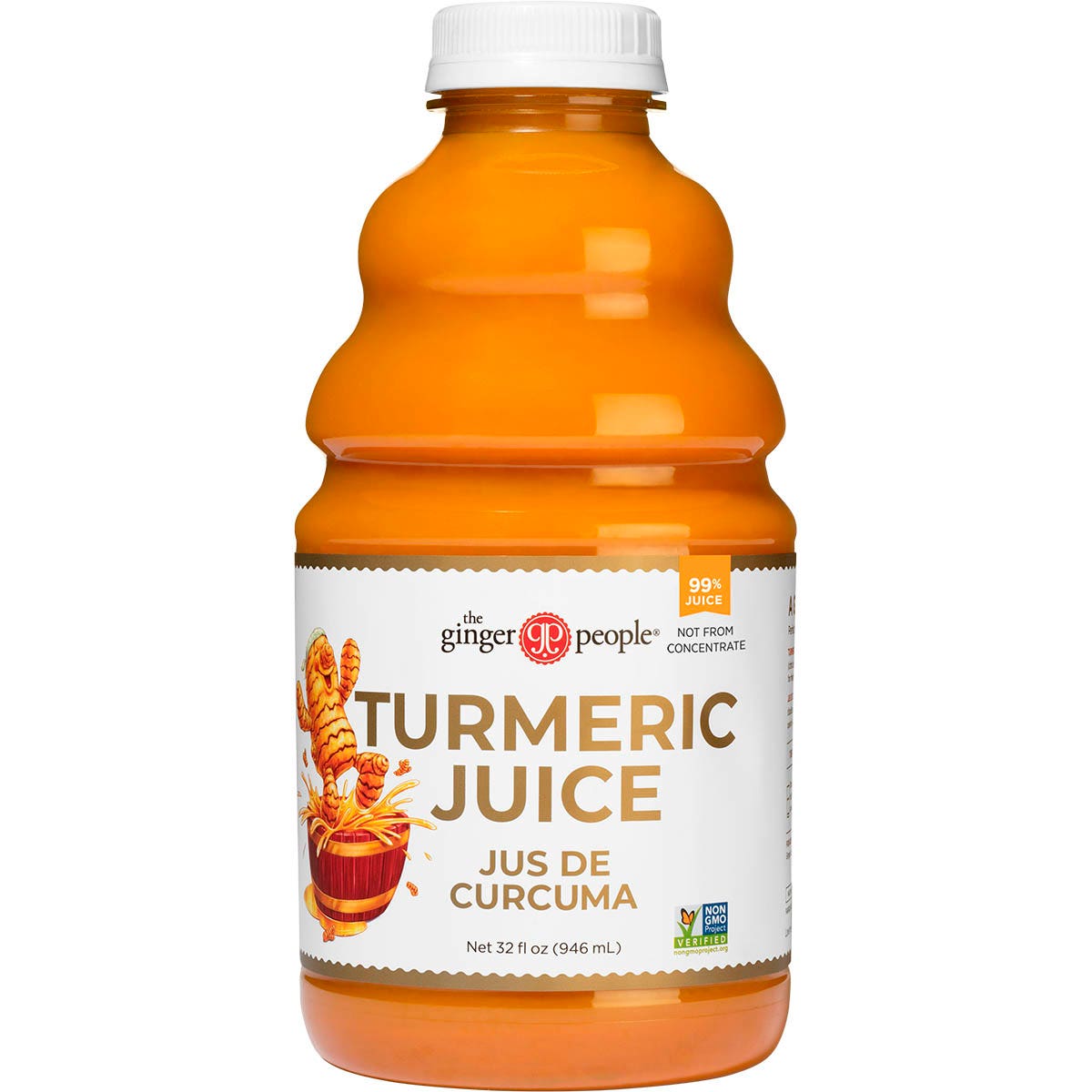 THE GINGER PEOPLE Turmeric Juice 99% 946ml - Cutprice Online