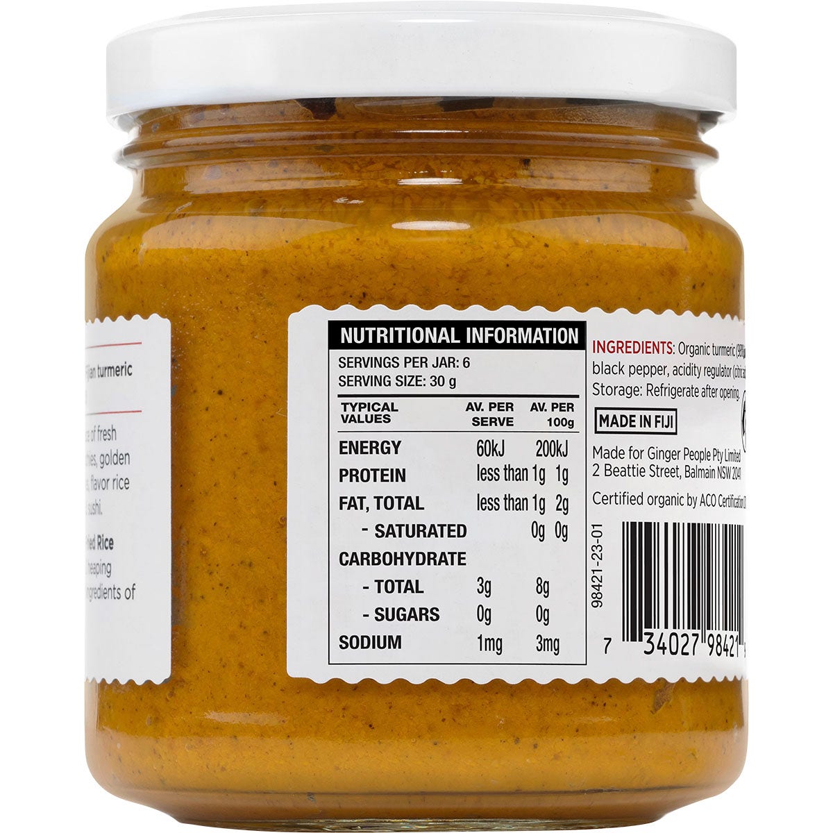 THE GINGER PEOPLE Turmeric Paste 190g - Cutprice Online