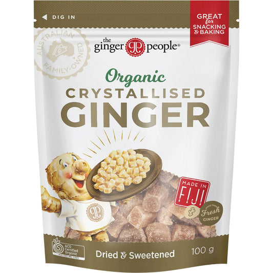 The Ginger People Organic Crystallised Ginger 100g - Cutprice Online