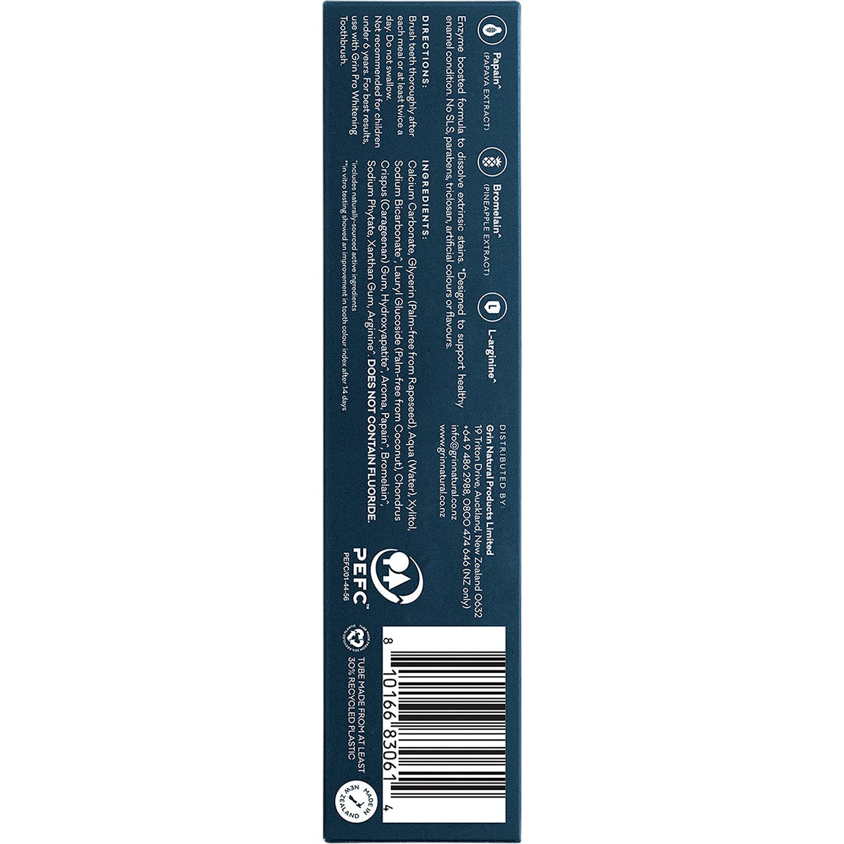 Grin Pro Toothpaste Enzyme Whitening Nano-Hydroxyapatite 113g - Cutprice Online