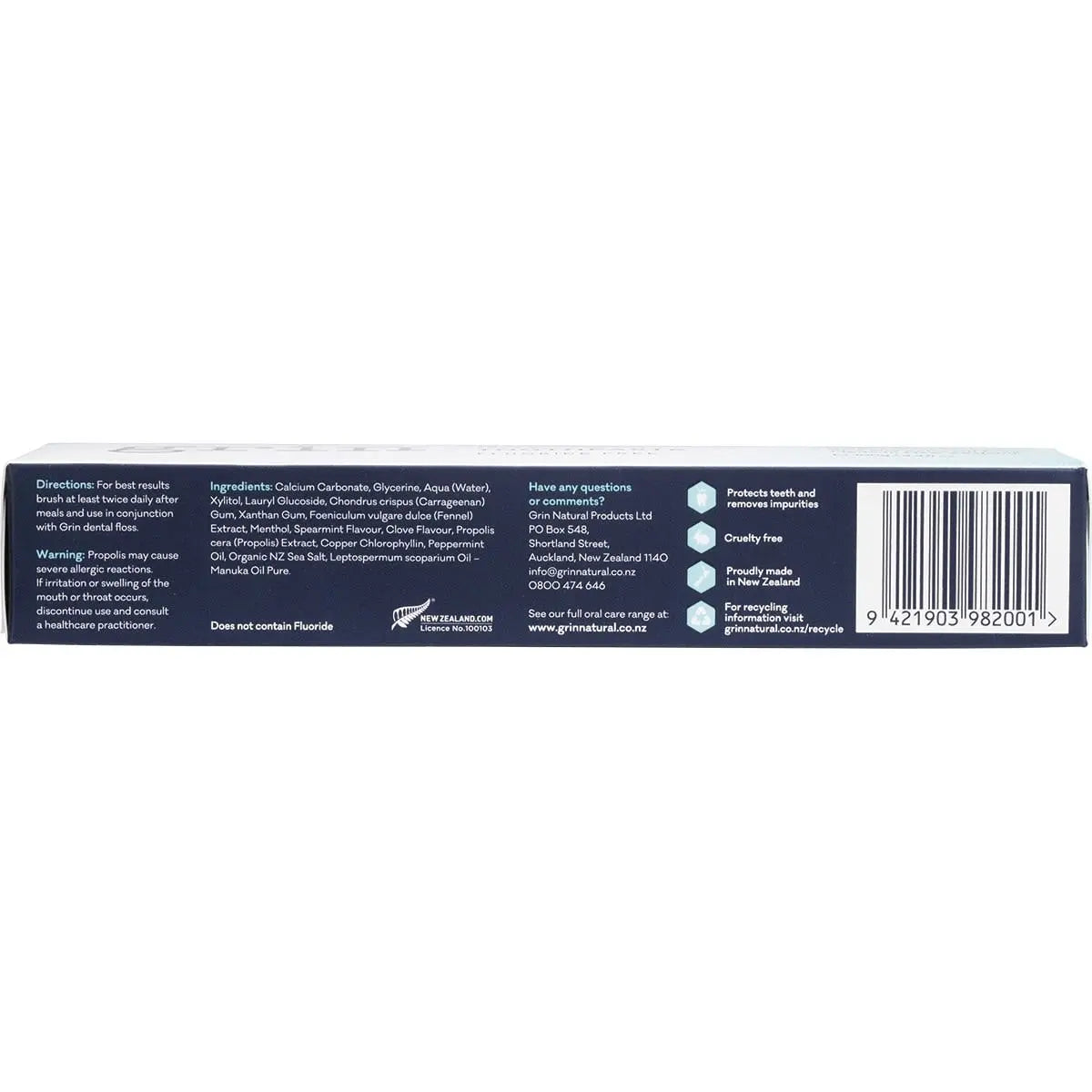 Grin Toothpaste Cool Mint 100g GRIN