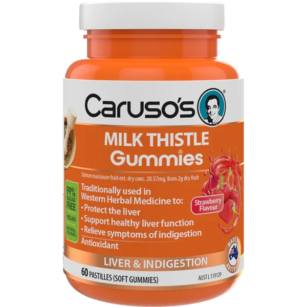 Caruso’s MILK THISTLE Gummies 60 Pastilles