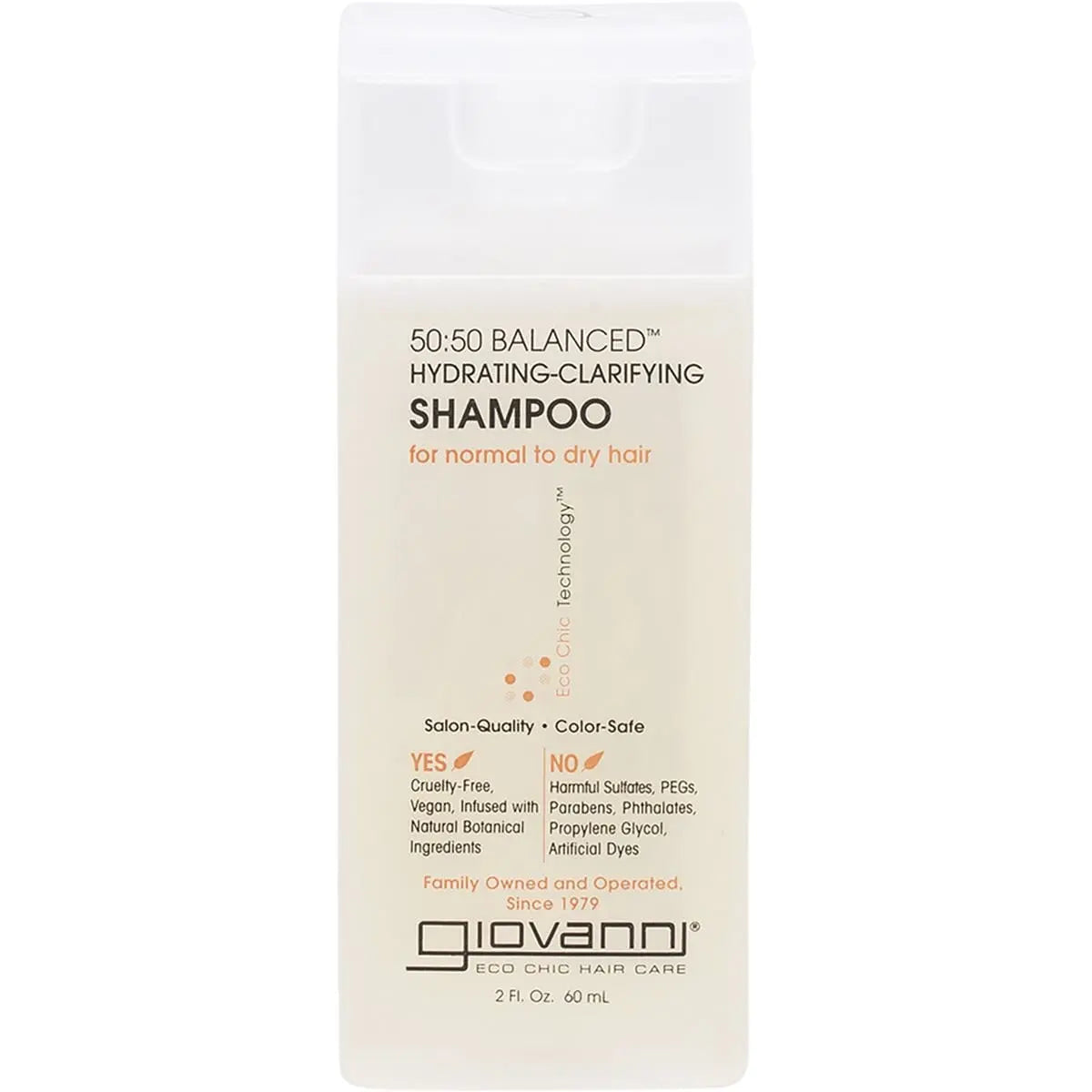 Giovanni Shampoo (Mini) 50/50 Balanced (Normal/Dry Hair) 60ml GIOVANNI