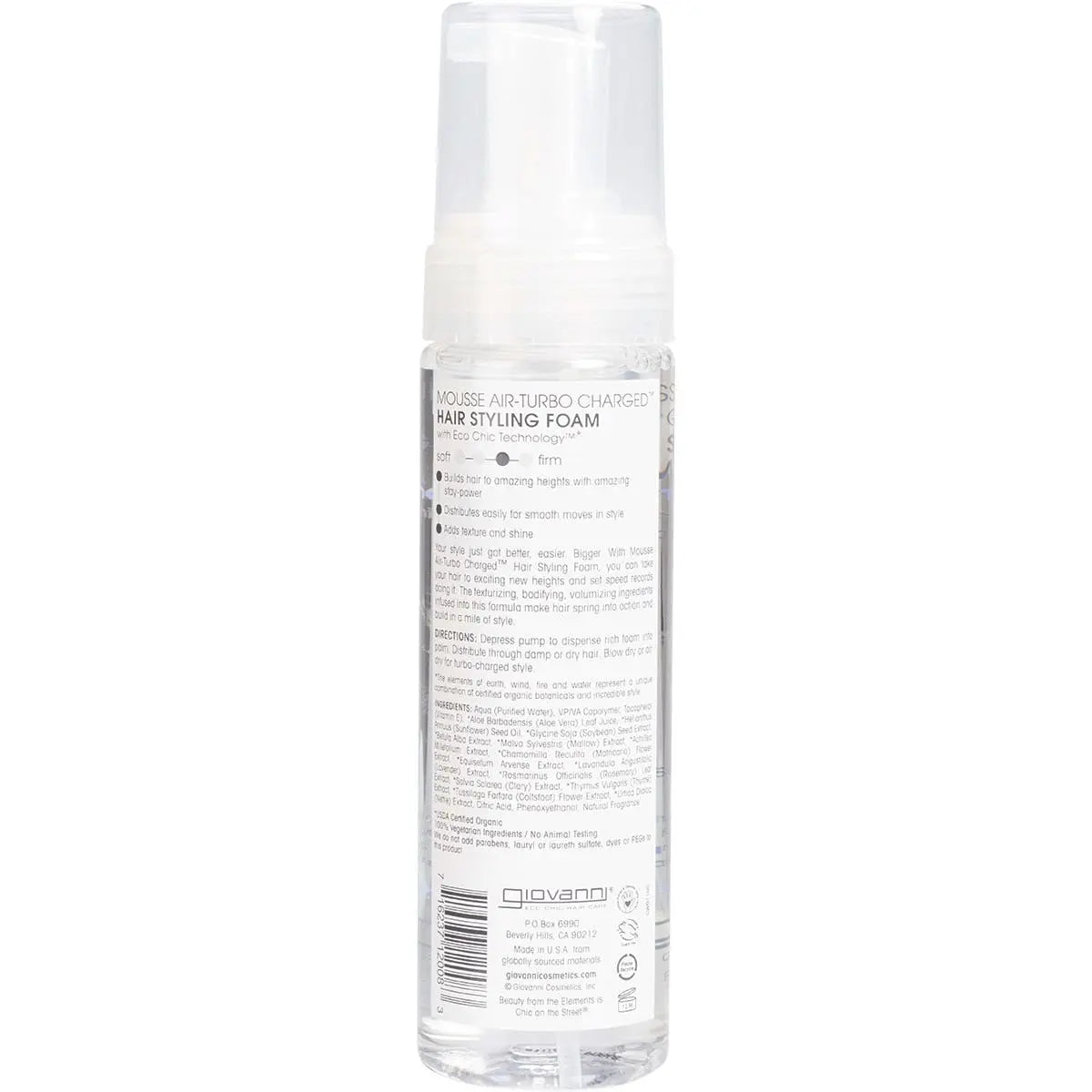 Giovanni Hair Mousse Styling Foam 207ml GIOVANNI