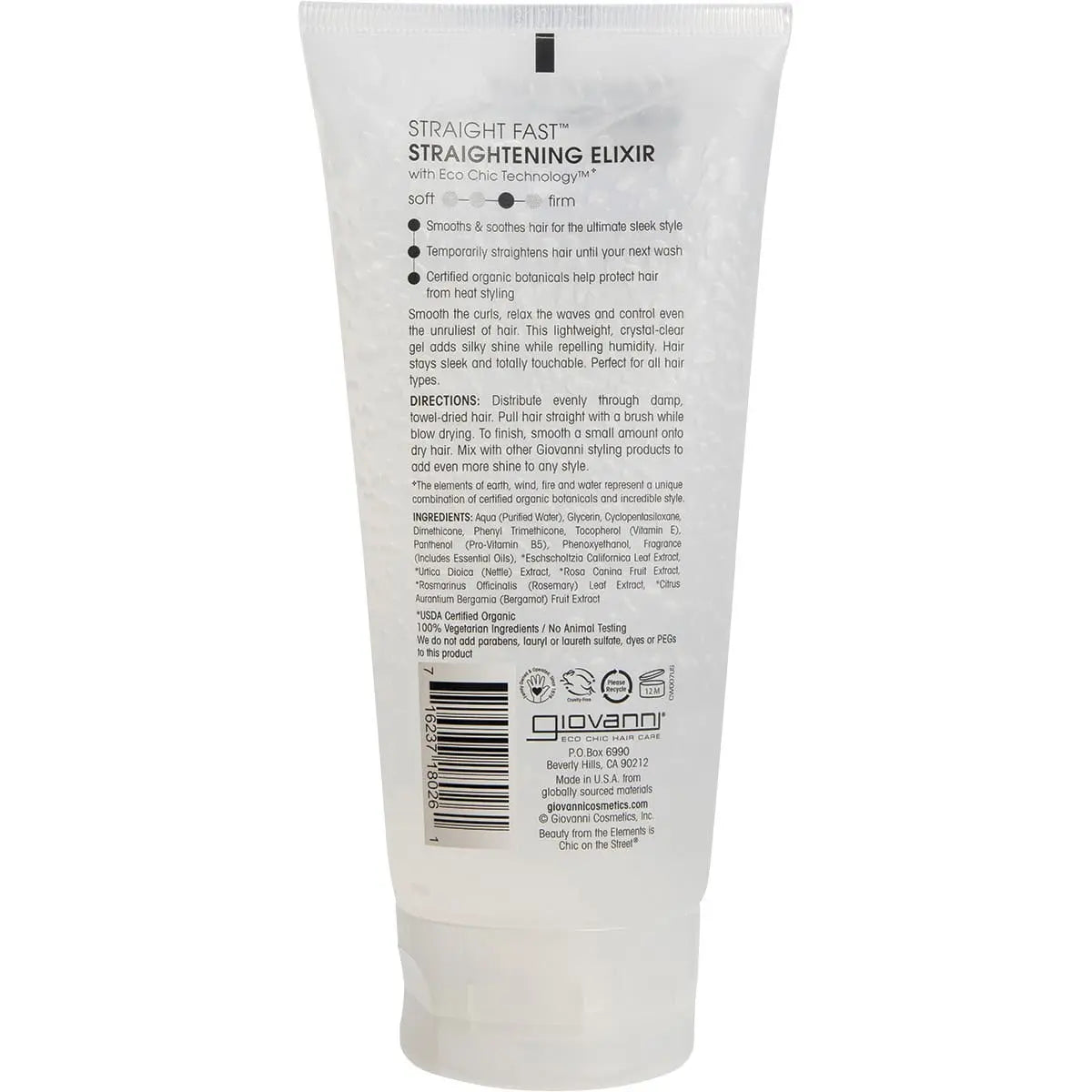 GIOVANNI Hair Straightener Straight Fast 200ml GIOVANNI