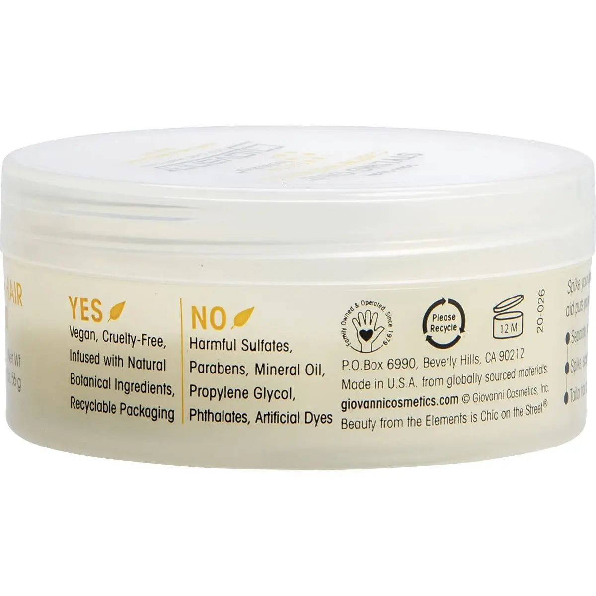 GIOVANNI Hair Styling Glue Custom Hair Modeler 57g GIOVANNI