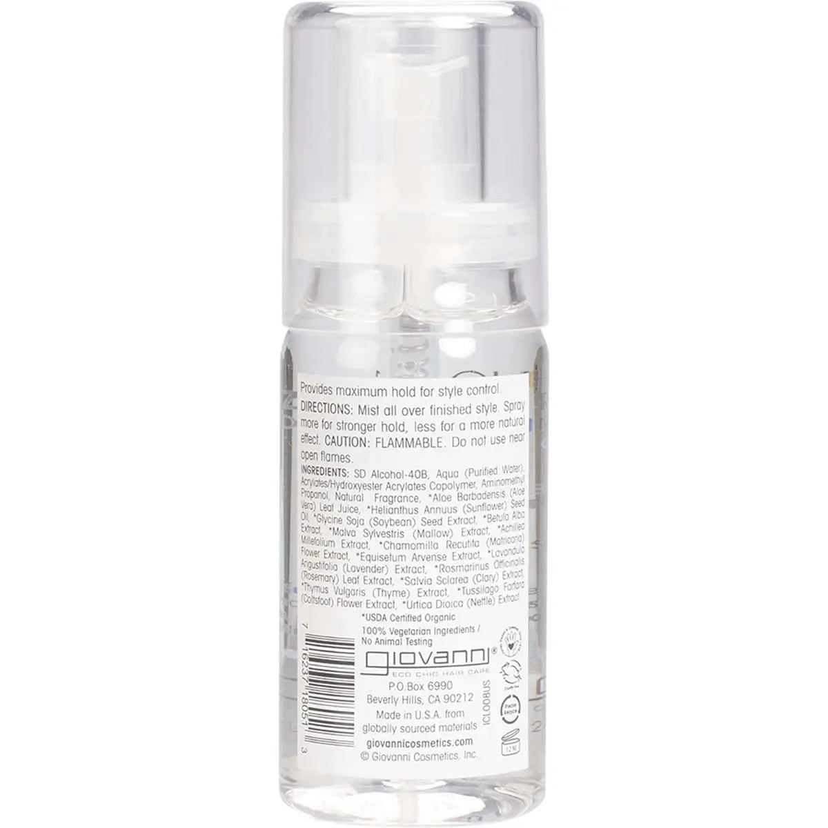 GIOVANNI Hair Spritz (Maximum Hold) L.A. Hold 65ml GIOVANNI