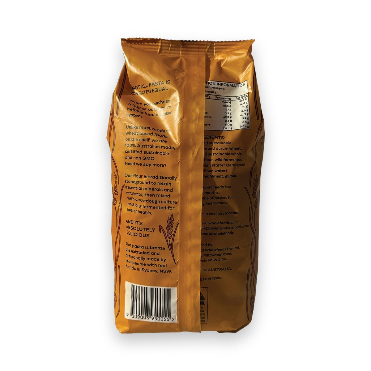 General Wholefoods Durum Wheat Pasta Spirals 400g