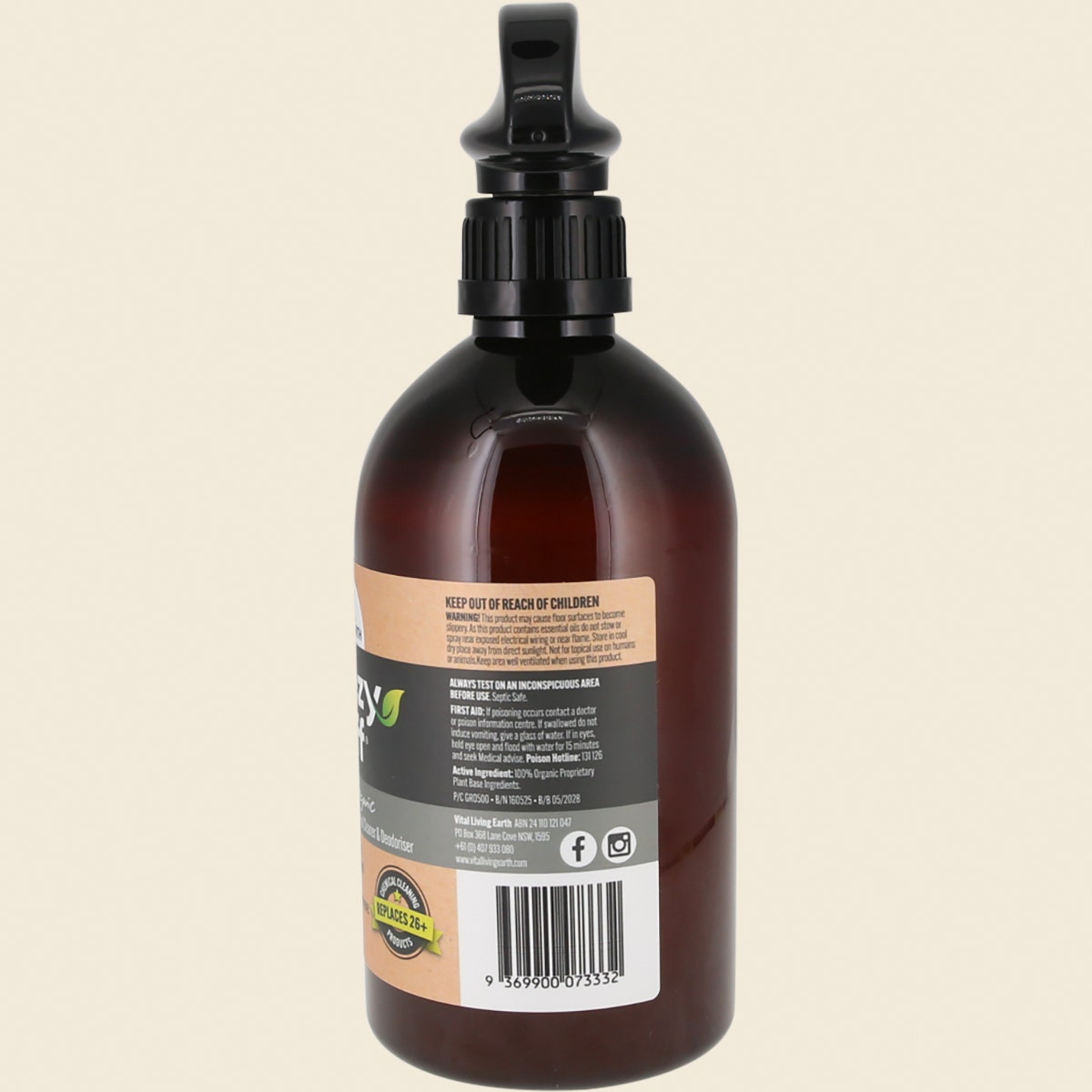 Greezy Off Multi-Purpose Natural Antibacterial Cleaner 500ml