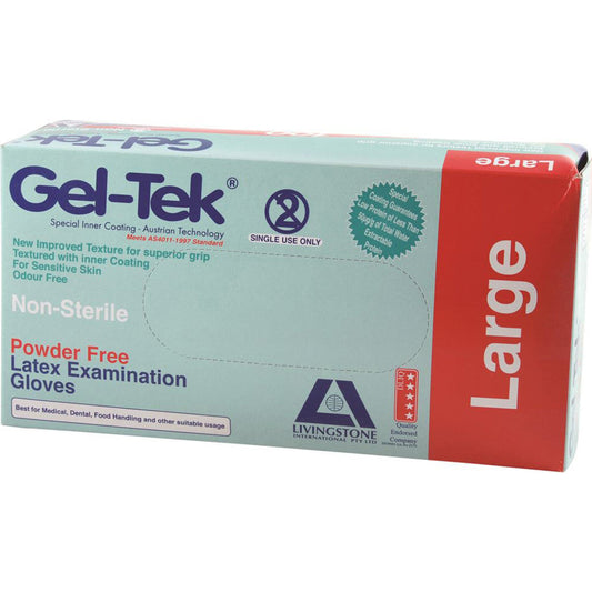 Latex Gloves Powder Free Large x 100 Pack - Cutprice Online