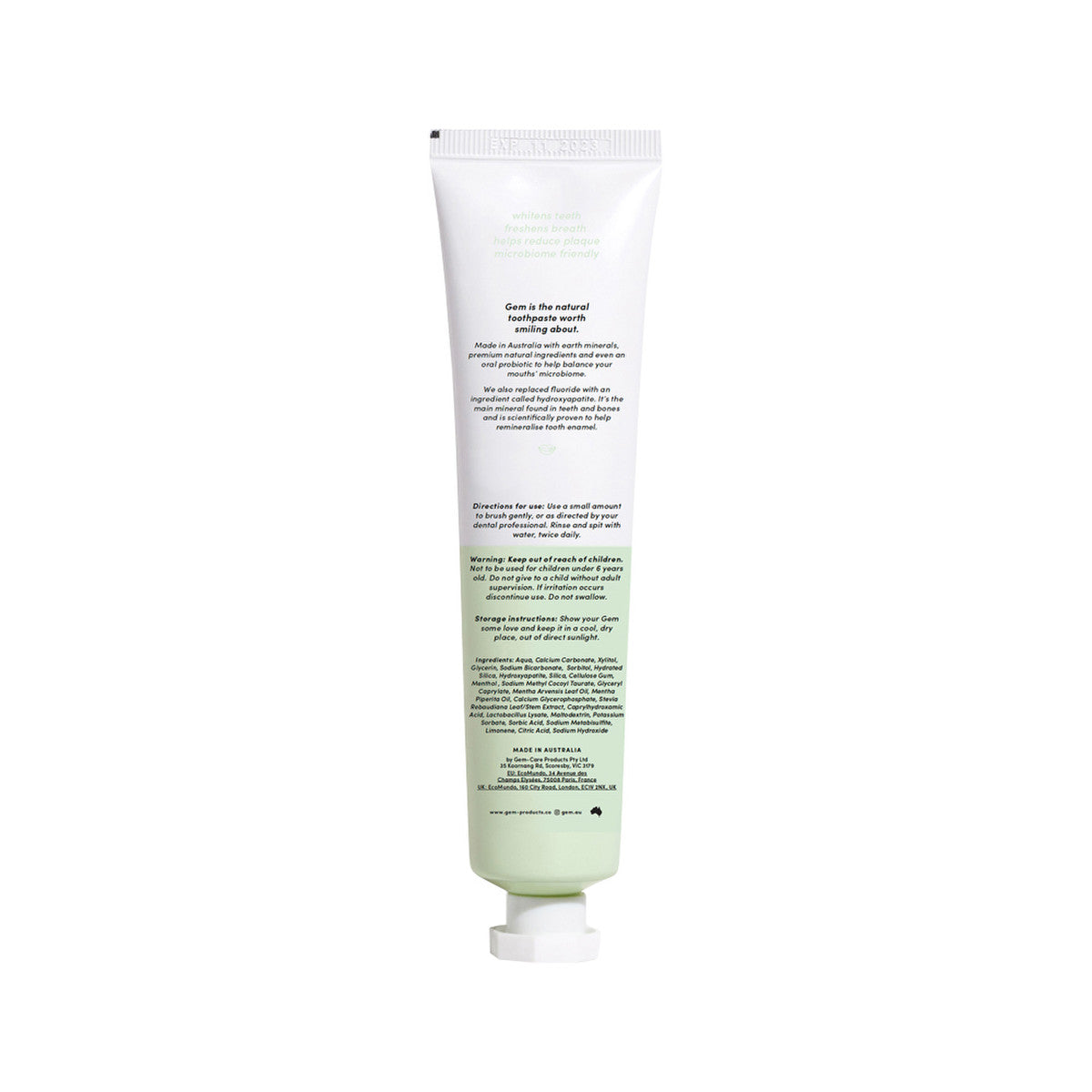 Gem Triple Whitening Toothpaste Crisp Mint 100g - Cutprice Online