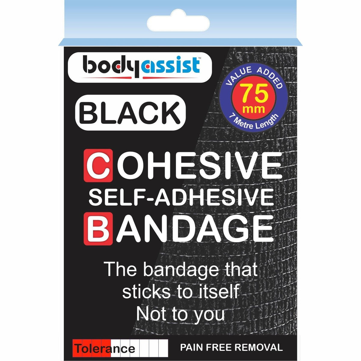 Bodyassist Cohesive Bandage 75mm x 7metre