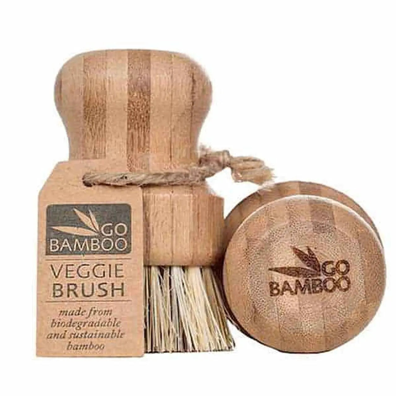 Go Bamboo Veggie Brush 100% Biodegradable 1 GO BAMBOO