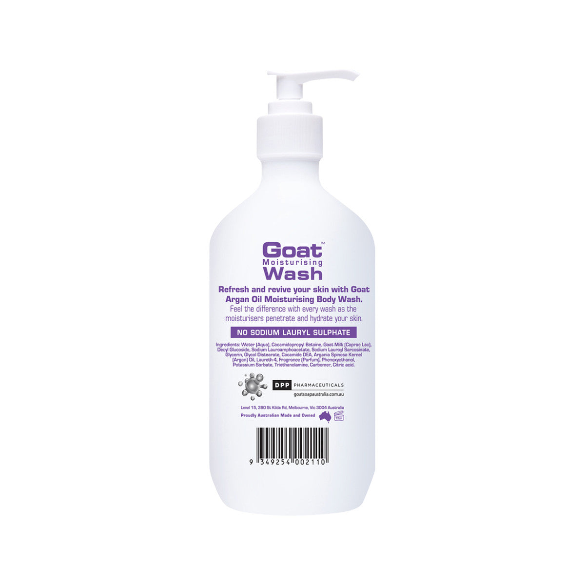 Goat Range Goat Moisturising Wash Argan Oil 500ml - Cutprice Online