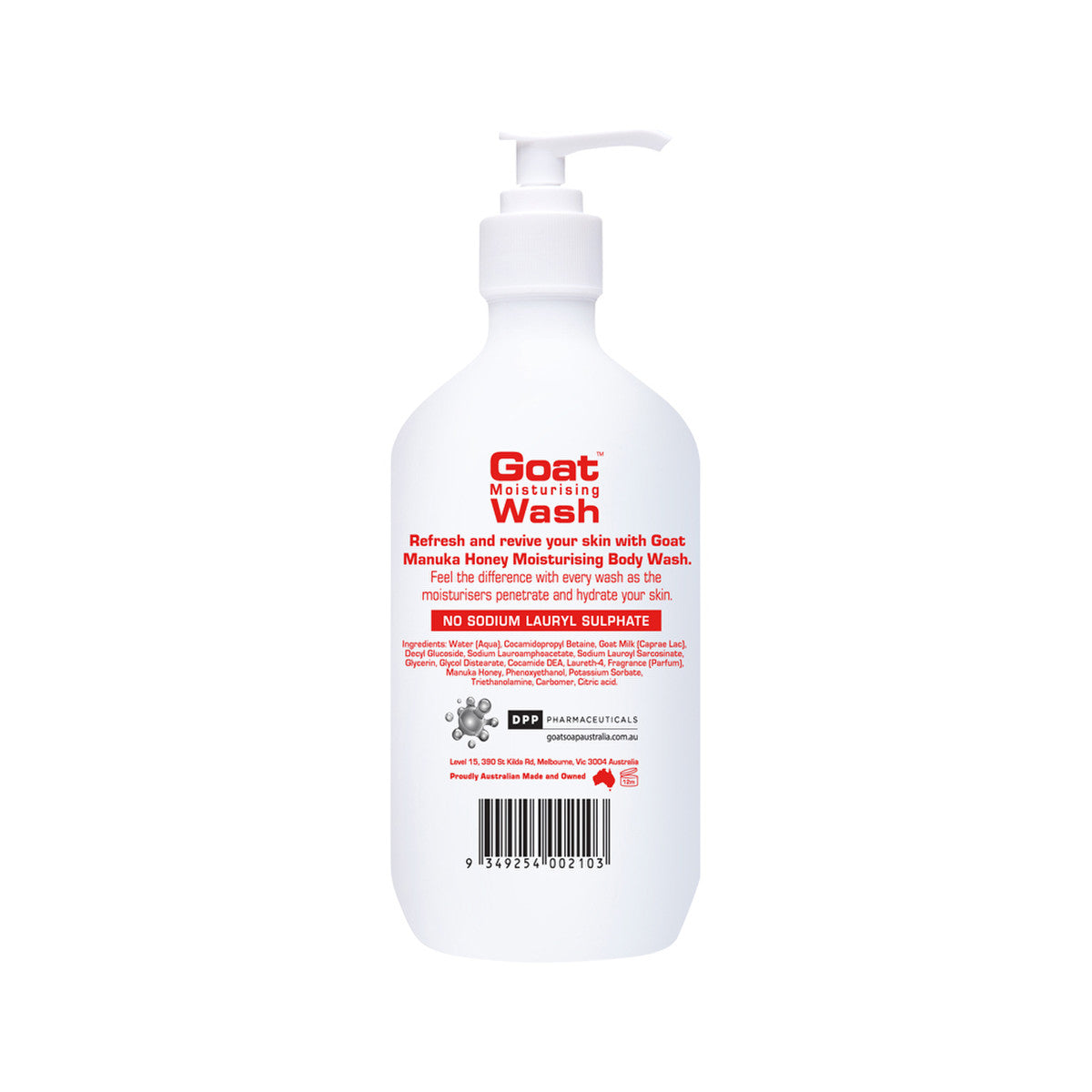 Goat Range Goat Moisturising Wash Manuka Honey 500ml - Cutprice Online