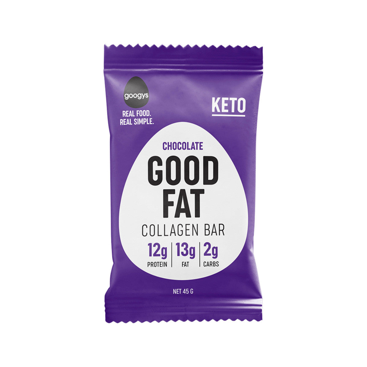 Googys Good Fat Collagen Bar Chocolate 45g(Pack of 12) - Cutprice Online