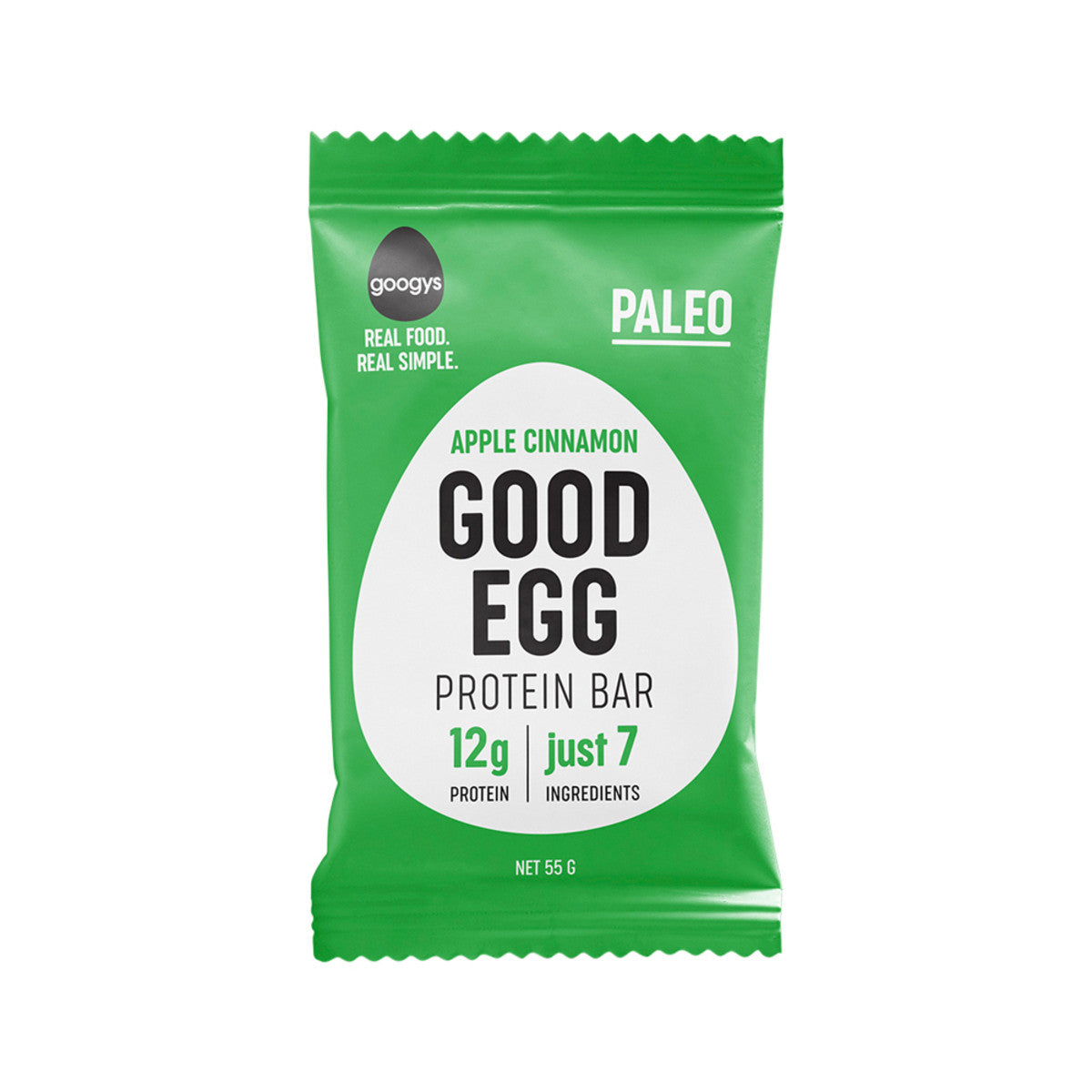 Googys Good Egg Protein Bar Apple Cinnamon 55g(Pack of 12) - Cutprice Online