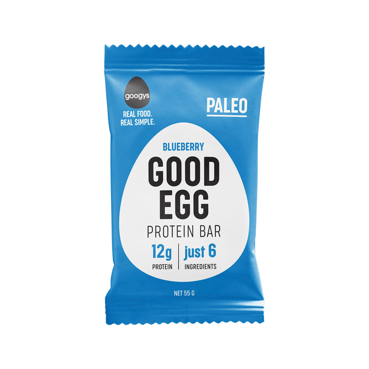 Googys Good Egg Protein Bar Blueberry 55g(Pack of 12) - Cutprice Online